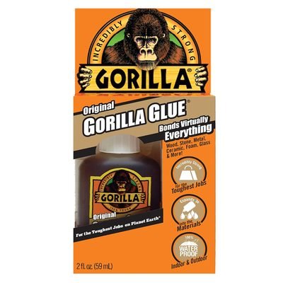 Gorilla Original Gorilla Glue, Waterproof Polyurethane Glue, 2 Ounce