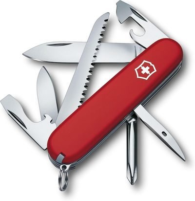 Victorinox Hiker Swiss Army Knife, 13 Function Swiss Made Pocket Knife