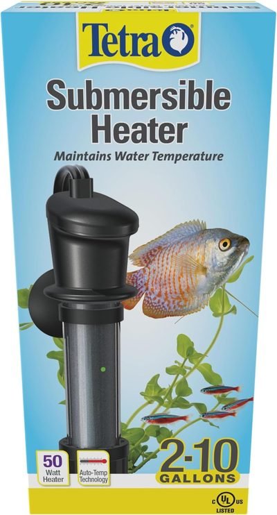 Tetra HT Submersible Aquarium Heater With Electronic Thermostat, 50-Watt,