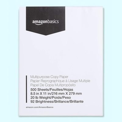 Amazon Basics Multipurpose Copy Printer Paper, 8.5 x 11 Inches, 20 lb, 92
