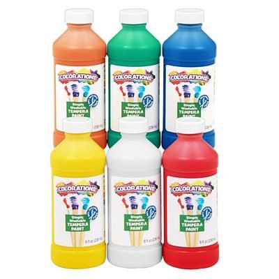 Colorations Paraben-Free Washable Tempera Paint for Kids - 8 Ounce