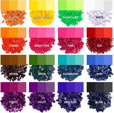 Candle Dye for Soy Wax – 16 Colors Wax Dye Chips for Candle Making