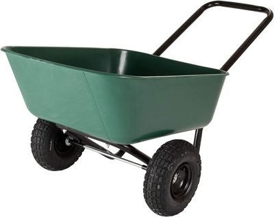 Garden Star 70019 Garden Barrow Dual-Wheel Residential Wheelbarrow Garden