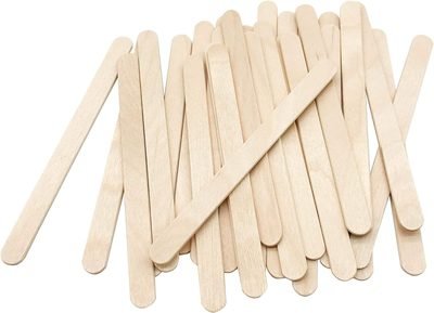 KTOJOY 200 Pcs Craft Sticks Ice Cream Sticks Natural Wood Popsicle Craft