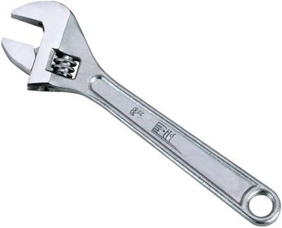 Edward Tools 8-Inch Adjustable Wrench - Heavy Duty Drop Forged Steel -