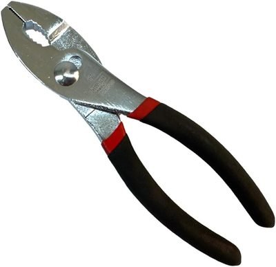 Edward Tools Slip Joint Pliers 6” - Heavy Duty Carbon Steel with Rubber