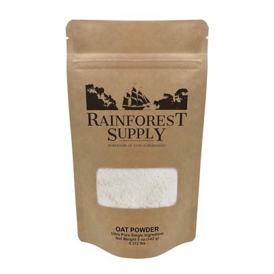 Rainforest Supply Coarse Oat Powder – Ground, Fresh, Raw, Gluten Free