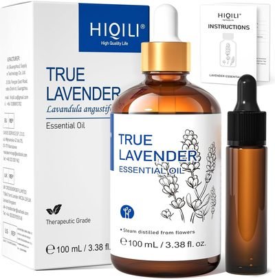 HIQILI Lavender Essential Oil for Diffuser, Aromatherapy & Better Sleep