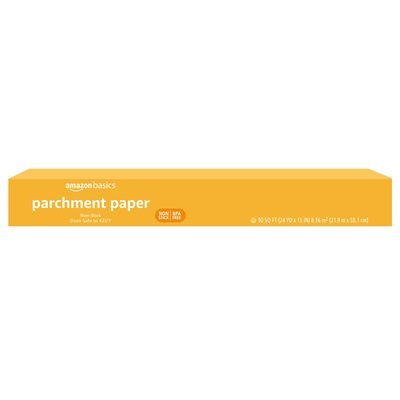Amazon Basics Parchment Paper, 90 Sq Ft Roll, Packaging May Vary