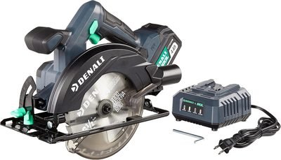 Amazon Brand - Denali by SKIL 20V 6-1/2 Inch Cordless Circular Saw Kit