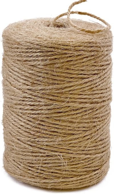PerkHomy Natural Jute Twine 600 Feet Long Twine String for Crafts Gift
